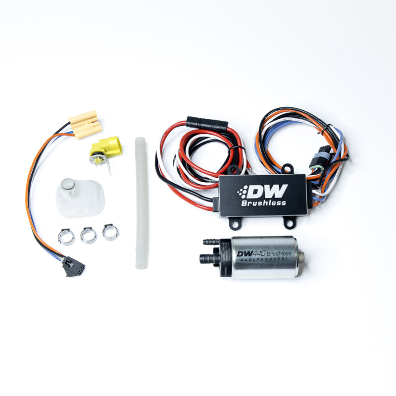 DeatschWerks 04-08 Mazda RX-8 440lph In-Tank Brushless Fuel Pump w/9-0904 Instl kit/C103 Controller - DTX Performance