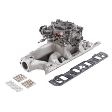 Load image into Gallery viewer, Edelbrock Manifold And Carb Kit Performer RPM Air-Gap Small Block Ford 289-302 Natural Finish - DTX Performance