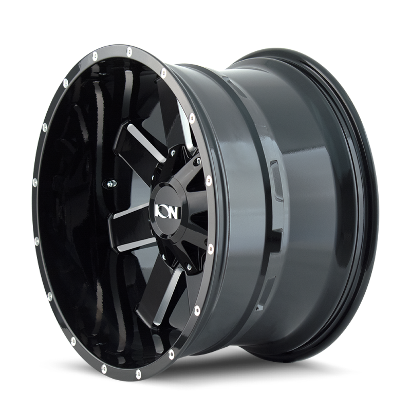 ION Type 141 18x9 / 8x165.1 BP / 18mm Offset / 125.2mm Hub Gloss Black Milled Wheel - DTX Performance