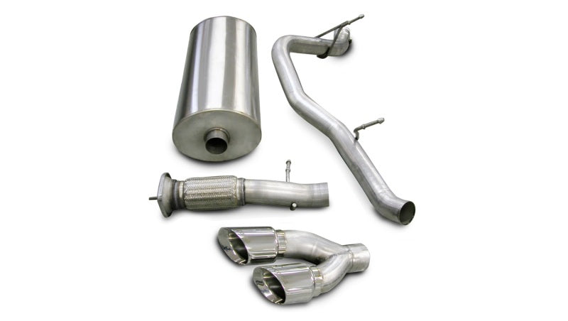 Corsa 07-10 Cadillac Escalade 6.2L V8 Polished Sport Cat-Back Exhaust - DTX Performance