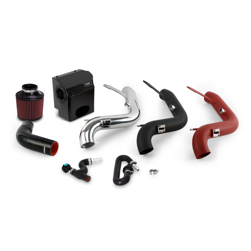 Mishimoto 2016 Ford Fiesta ST 1.6L Performance Air Intake Kit - Wrinkle Red - DTX Performance