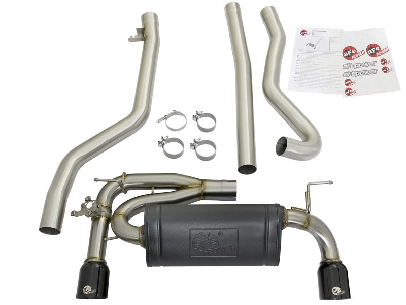 aFe MACHForce XP Exhausts Cat-Back SS 16-17 BMW 340i/iX 440i/iX (F3X) L6-3.0L (B58) w/Black Tips - DTX Performance