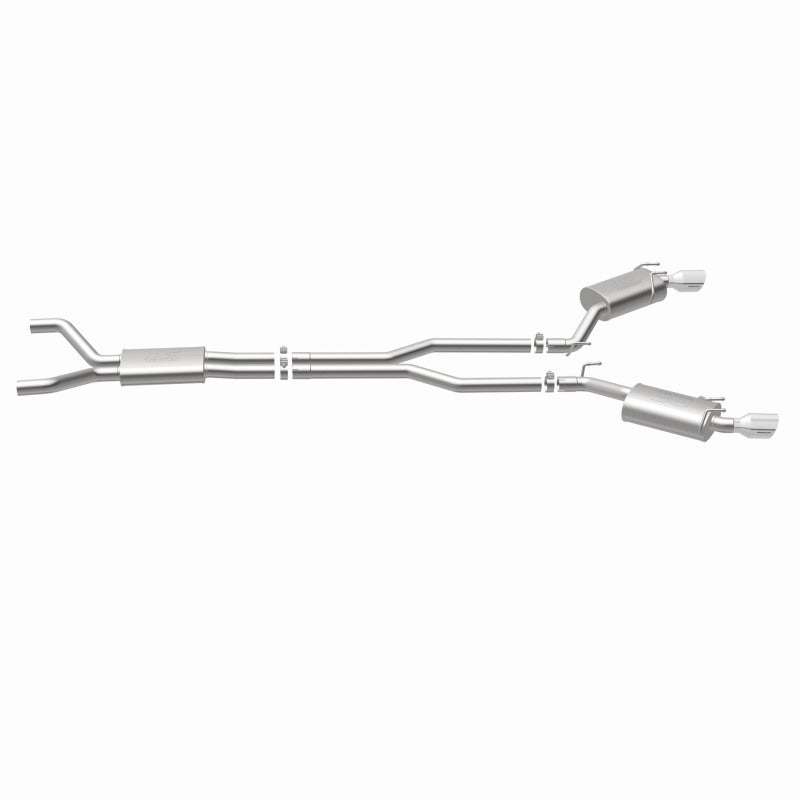 MagnaFlow Cat-Back Stainless Dual Split Rear Exit 4in Polished Tips 11-15 Chevy Camaro 3.6L V6 - DTX Performance