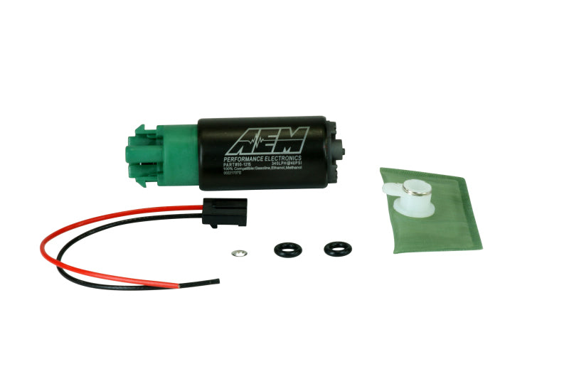 AEM 340LPH 65mm Fuel Pump Kit w/ Mounting Hooks - Ethanol Compatible - DTX Performance