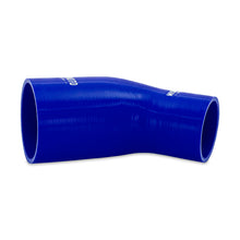 Load image into Gallery viewer, Mishimoto Silicone Reducer Coupler 45 Degree 2.25in to 3in - Blue - DTX Performance