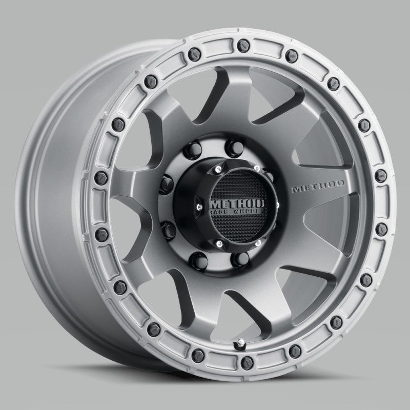 Method MR317 20x9 +18mm Offset 8x6.5 130.81mm CB Matte Titanium Wheel - DTX Performance