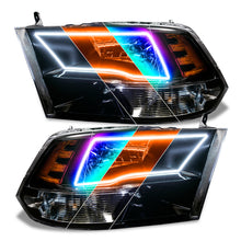 Load image into Gallery viewer, Oracle 09-18 Dodge Ram Switchback Quad Headlight Halo Kit - RGB+A ColorSHIFT+ w/ 2.0 Controller - DTX Performance