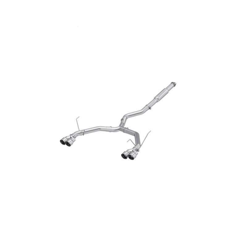 MBRP 2022+ Subaru WRX 3in Cat-Back Dual Split Rear Quad Tips Race Profile Exhaust - DTX Performance