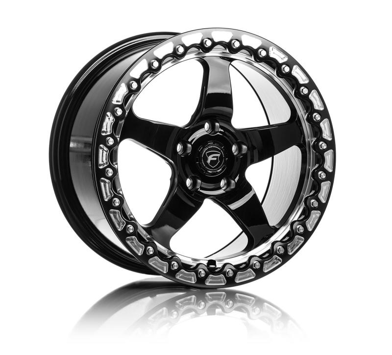 Forgestar D5 Beadlock 17x10 / 5x115 BP / ET00 / 5.5in BS Gloss Black Wheel - DTX Performance