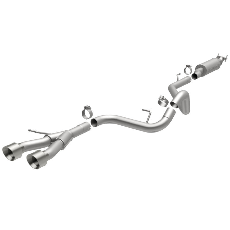 MagnaFlow 13 Hyundai Veloster 1.6L Turbo Dual Center Rear Exit Stainless Cat Back Perf Exhaust - DTX Performance