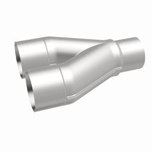 Load image into Gallery viewer, MagnaFlow Universal Trans Y-Pipe All SS 4inch (Dual) 3.5inch (Single) x 13inch (Overall) - DTX Performance