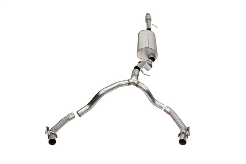 Corsa 21-22 Cadillac Escalade 6.2L Dual Rear 3.5/2.75in Sport Cat-Back Exhaust Uses Factory Bezels - DTX Performance