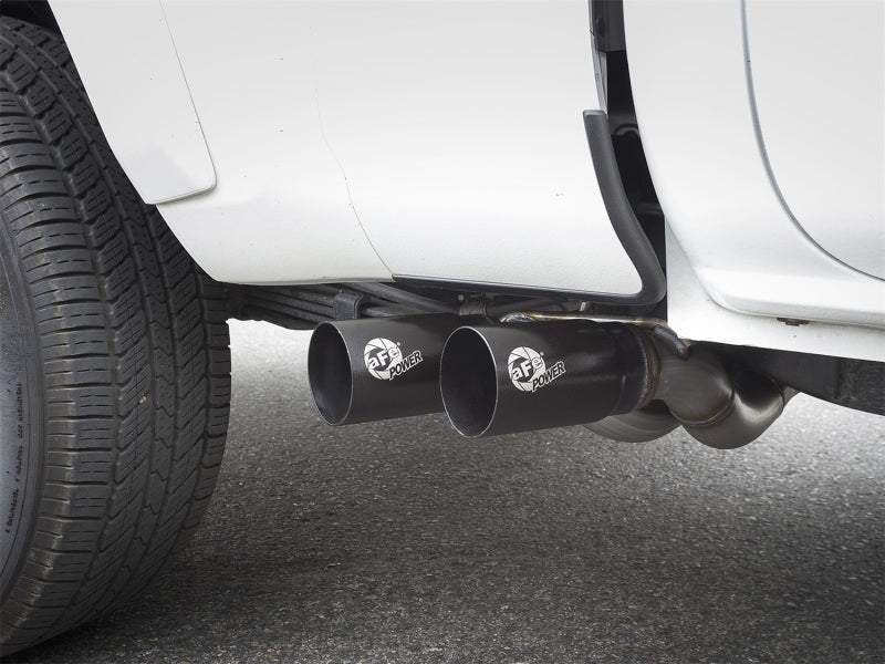 aFe Rebel Exhausts Cat-Back SS 16 Toyota Tacoma V6-3.5L w/ Black Tips - DTX Performance