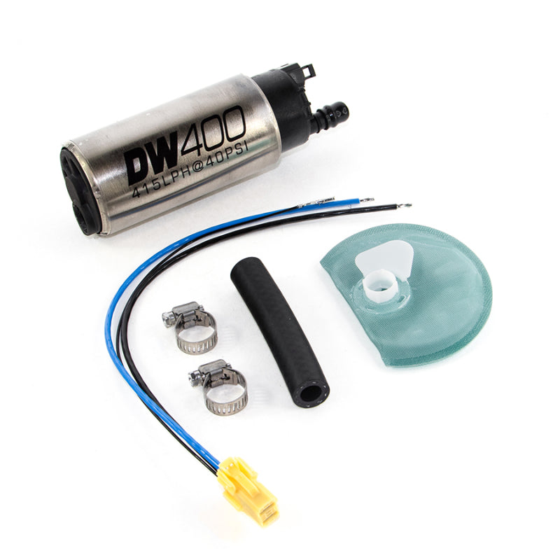 DeatschWerks 415LPH DW400 In-Tank Fuel Pump w/ 9-1045 Install Kit 05-10 Ford Mustang (Except GT500) - DTX Performance