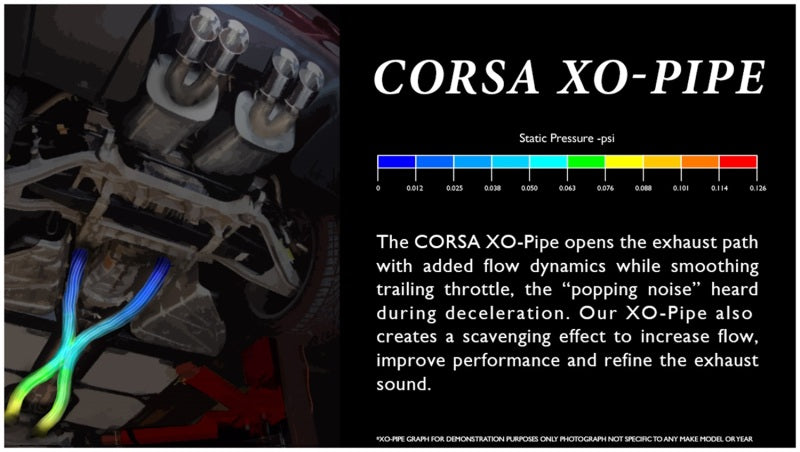 Corsa 05-10 Ford Mustang Shelby GT500 5.4L V8 XO Pipe - DTX Performance