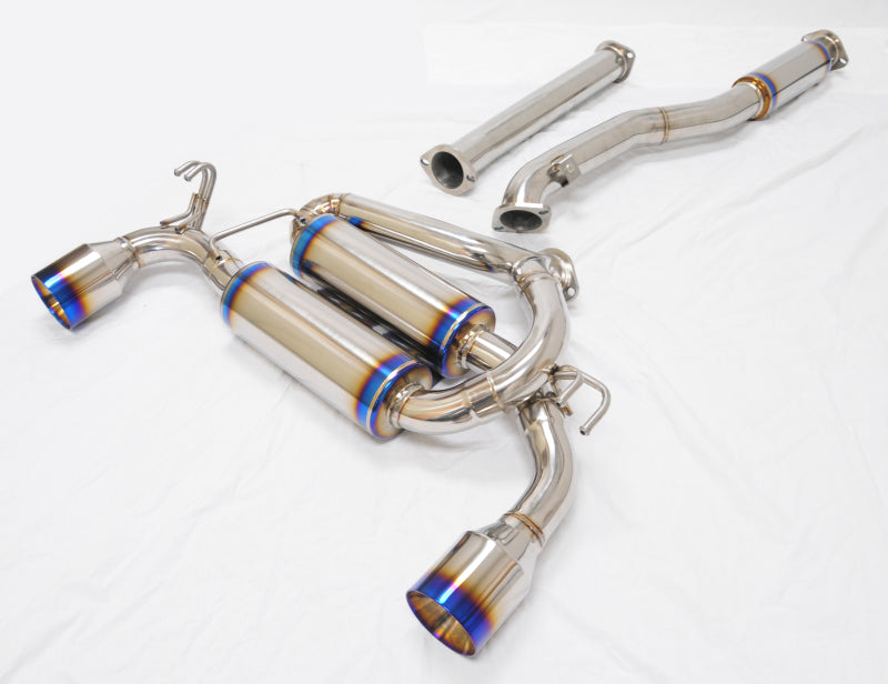 MXP 08-15 Mitsubishi Evolution 10 w/2 Section Pipes T304 SP Exhaust System w/Dual Exit - DTX Performance