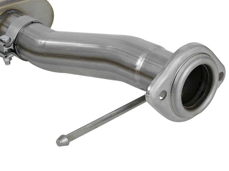 aFe Rebel Series 3in. to 2.5in. 409 SS C/B Exhaust 11-14 Ford F-150 V6-3.5L (tt) - Polished Tip - DTX Performance