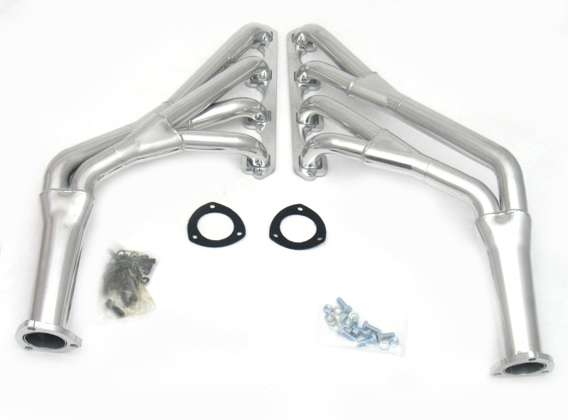 JBA 65-70 Ford Mustang 260-302 SBF 1-1/2in-1-3/4in Primary Silver Ctd Tri Y Header - DTX Performance