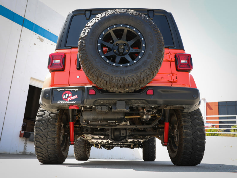 aFe 20-21 Jeep Wrangler (JL) Large Bore-HD 3 IN 304 Stainless Steel DPF-Back Hi-Tuck Exhaust System - DTX Performance