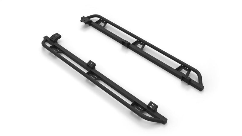 N-Fab Trail Slider Steps 05-15 Toyota Tacoma Crew Cab All Beds - SRW - Textured Black - DTX Performance