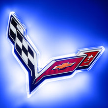 Load image into Gallery viewer, Oracle Corvette C7 Rear Illuminated Emblem - Blue - DTX Performance