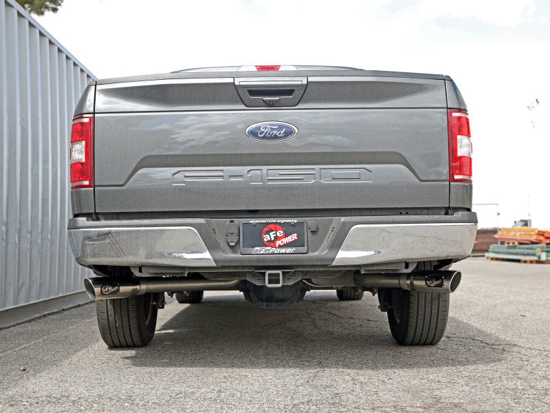 aFe Gemini XV 3in 304 SS Cat-Back Exhaust 15-20 Ford F-150 V6 2.7L/3.5 w/ Polished Tips - DTX Performance