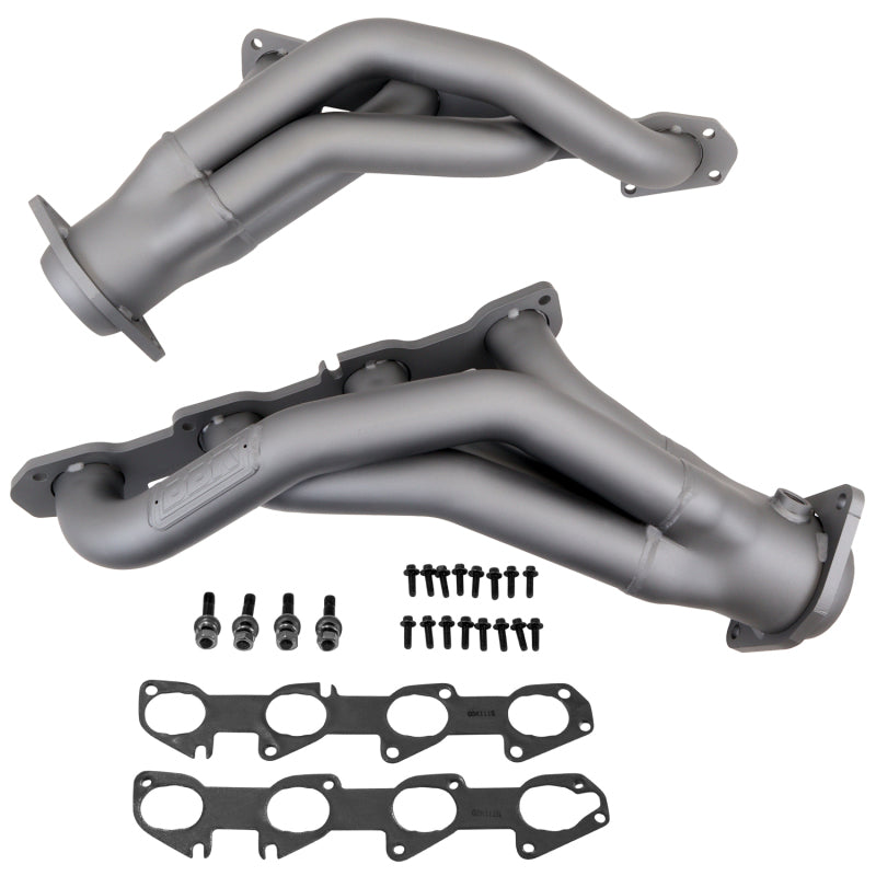 BBK 11-20 Dodge Challenger Hemi 6.4L Shorty Tuned Length Exhaust Headers - 1-7/8in Titanium Ceramic - DTX Performance