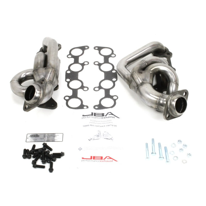 JBA 11-14 Ford F-150 5.0L Coyote 1-5/8in Primary Raw 409SS Cat4Ward Header - DTX Performance