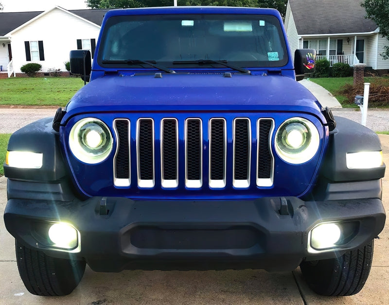 Oracle Oculus Bi-LED Projector Headlights for Jeep JL/Gladiator JT - Matte Black - 5500K - DTX Performance