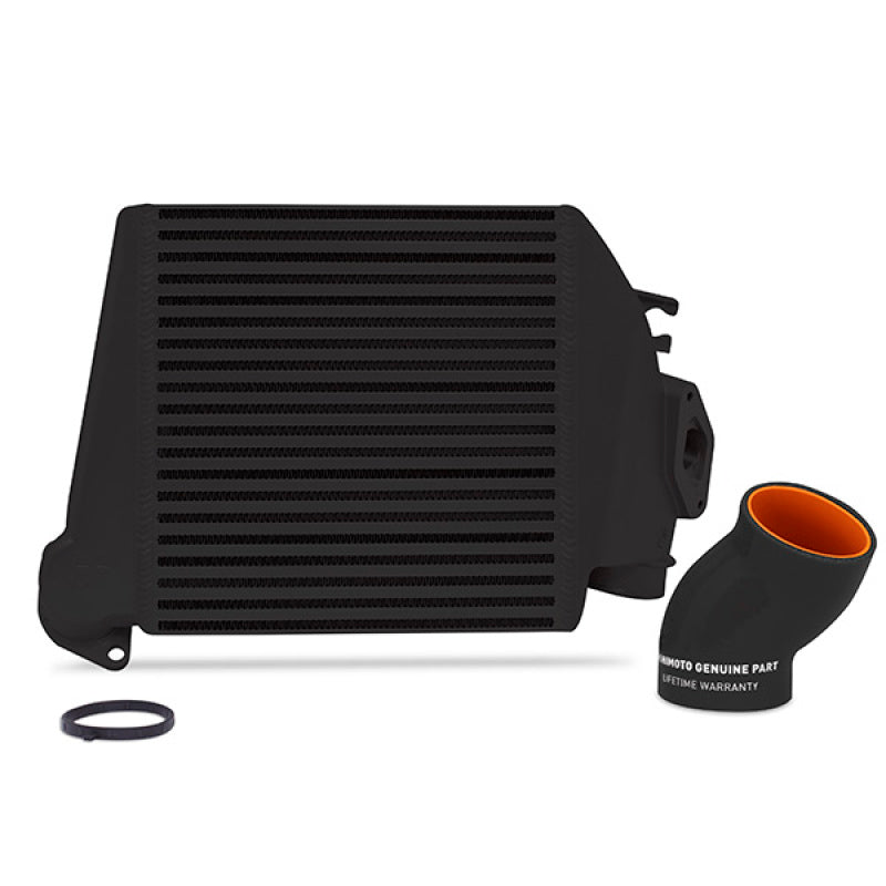 Mishimoto 08-14 Subaru WRX Top-Mount Intercooler Kit - Powder Coated Black & Black Hoses - DTX Performance