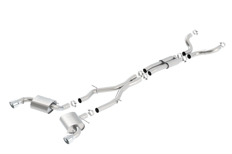 Borla 16-17 Chevy Camaro SS 6.2L ATAK Catback Single Split Rear Exit Exhaust w/Single Tips - DTX Performance