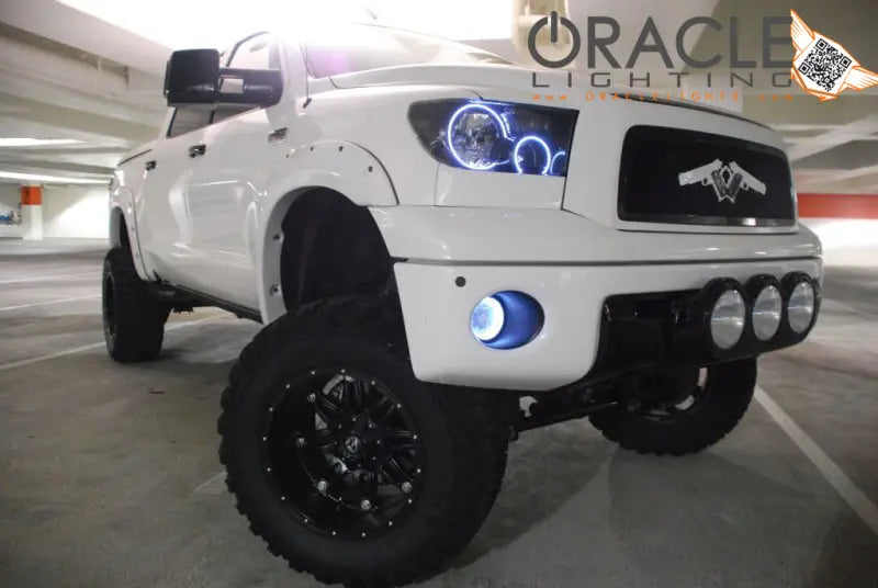 Oracle 07-11 Toyota Tundra Pre-Assembled Headlights - Black Housing - ColorSHIFT w/ BC1 Controller - DTX Performance