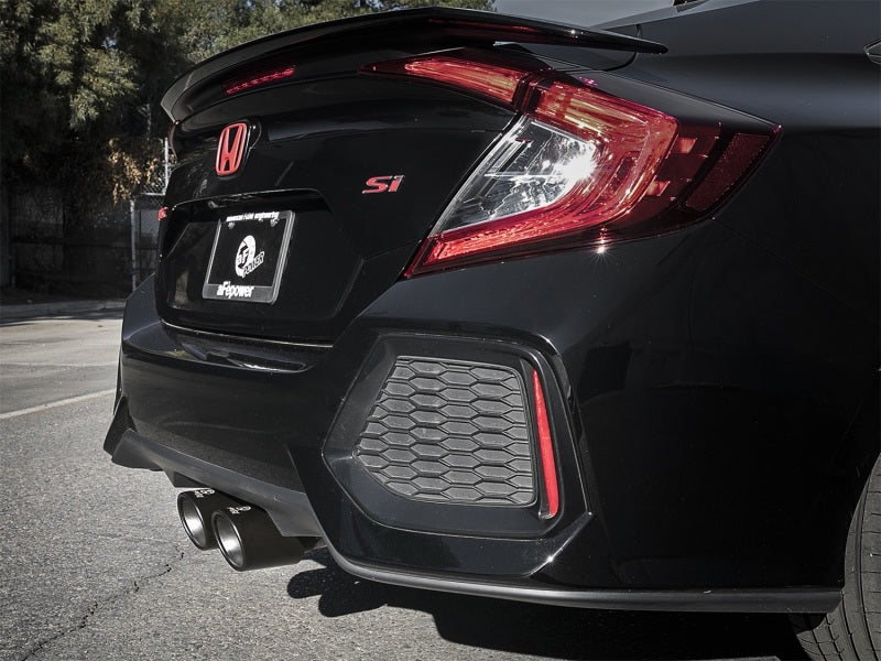 aFe Takeda 3in 304 SS Cat-Back Exhaust w/ Dual Center Black Tips 17+ Honda Civic Si (2dr) I4 1.5L - DTX Performance