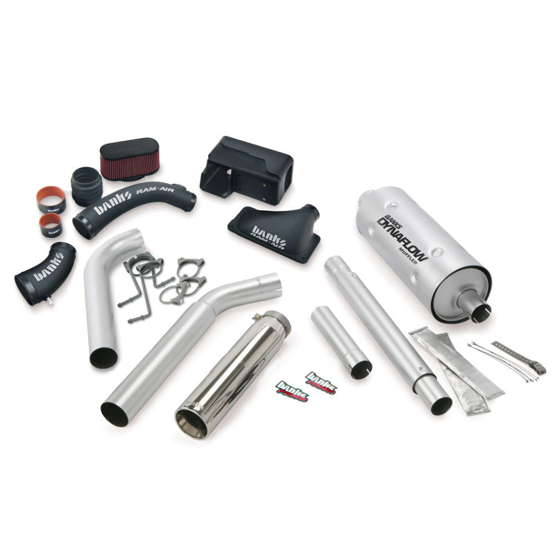 Banks Power 16-17 Ford 6.8L MH-A Stinger Bundle - SS Single Exhaust Left Exit w/ Chrome Tip - DTX Performance