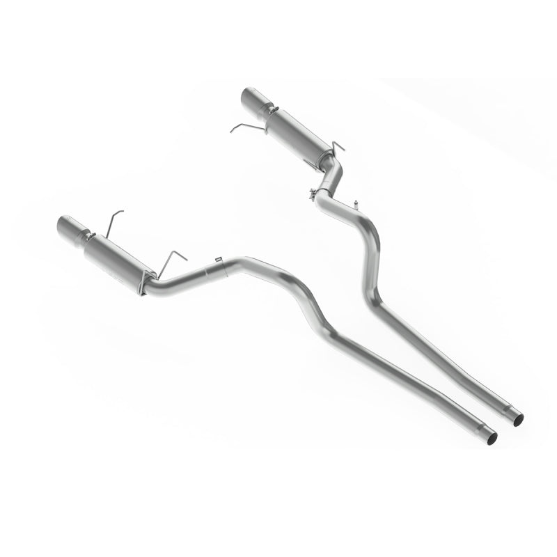 MBRP 11-14 Ford Mustang GT 5.0L Dual Split Rear Race Version T409 3in Cat Back Exhaust System - DTX Performance