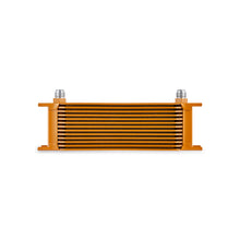 Load image into Gallery viewer, Mishimoto Universal 13-Row Oil Cooler Gold - DTX Performance