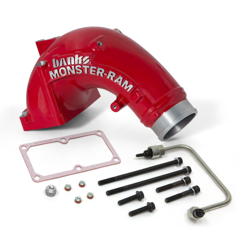 Banks Power 07.5-17 Ram 2500/3500 6.7L Diesel Monster-Ram Intake System w/ Fuel Line 3.5in Red - DTX Performance