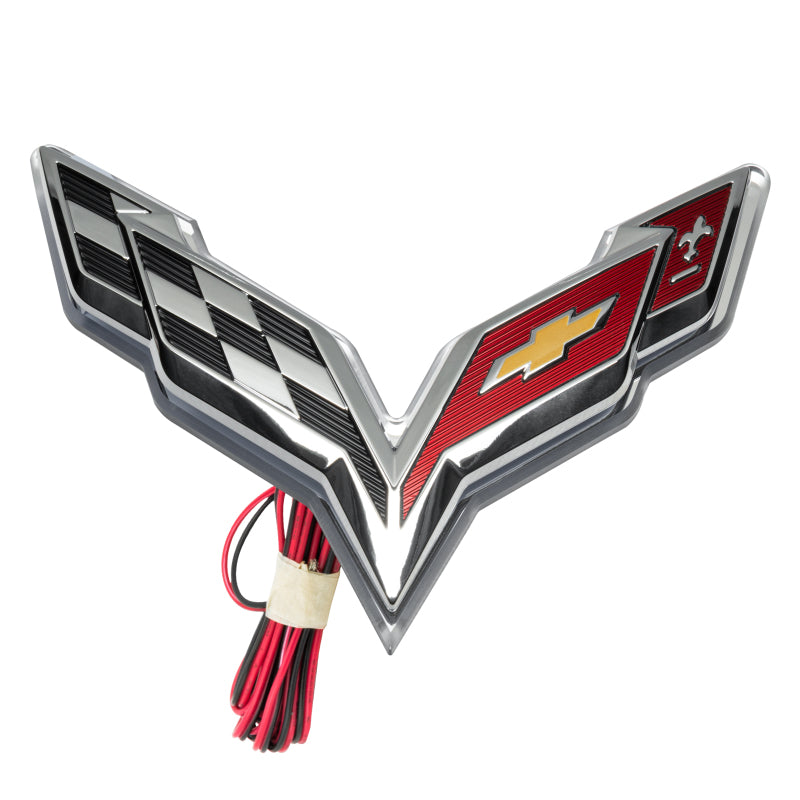 Oracle Corvette C7 Rear Illuminated Emblem - White - DTX Performance