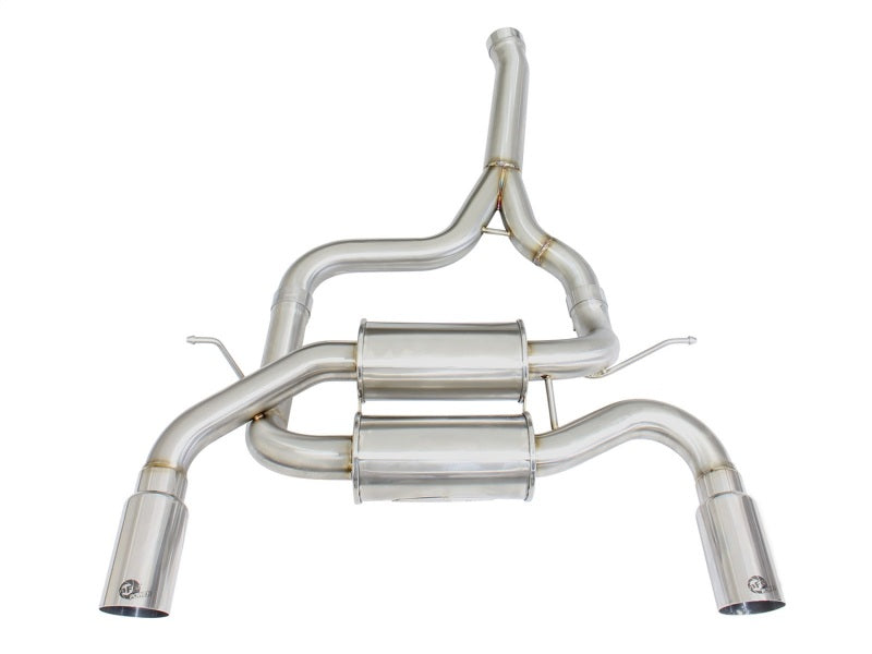 aFe MACHForce XP SS-304 Polish Tip 2.5in Dia Axle Back Exhaust 12-15 BMW 335i (F30) 3.0L (t) - DTX Performance