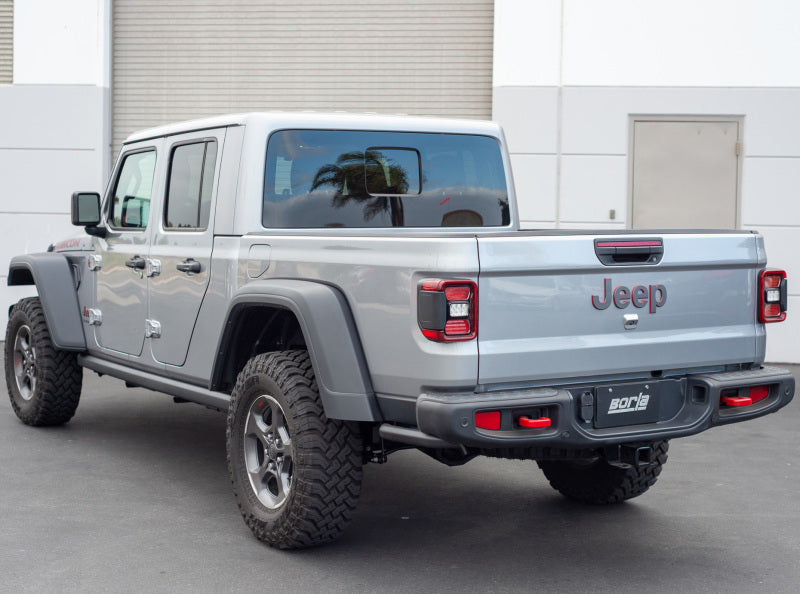 Borla 2020 Jeep Gladiator JT 3.6L V6 AWD 2.75in Touring Climber Black Turndown Tip & Over-Axle - DTX Performance