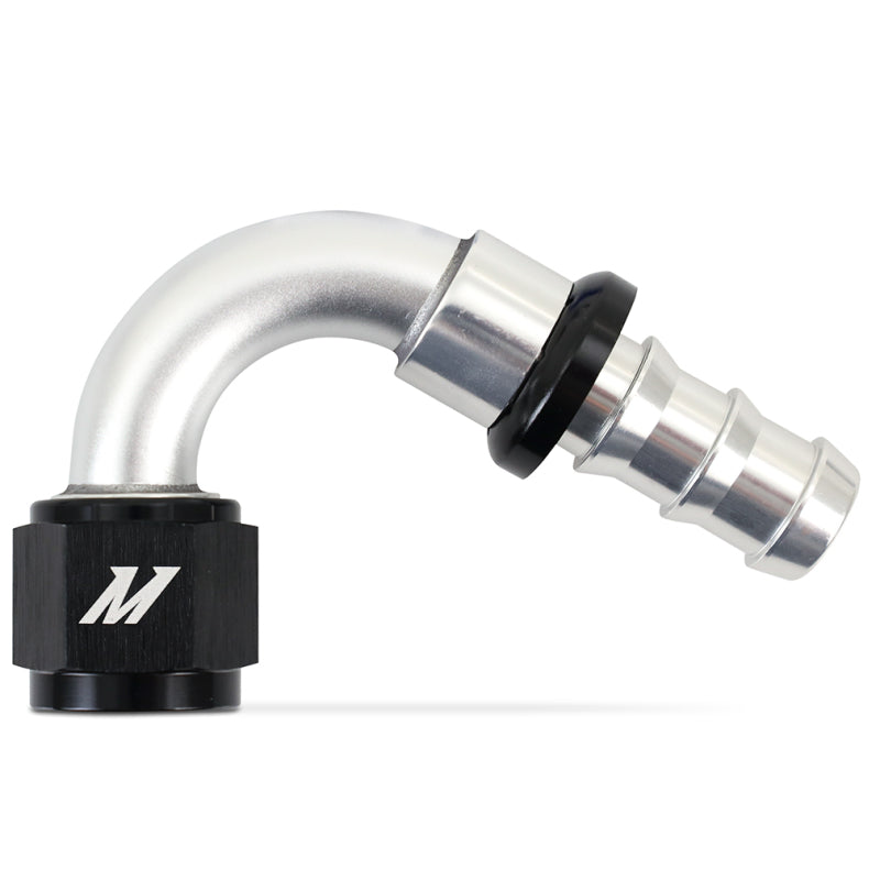 Mishimoto 120-Degree Push Lock Fitting -10AN - DTX Performance