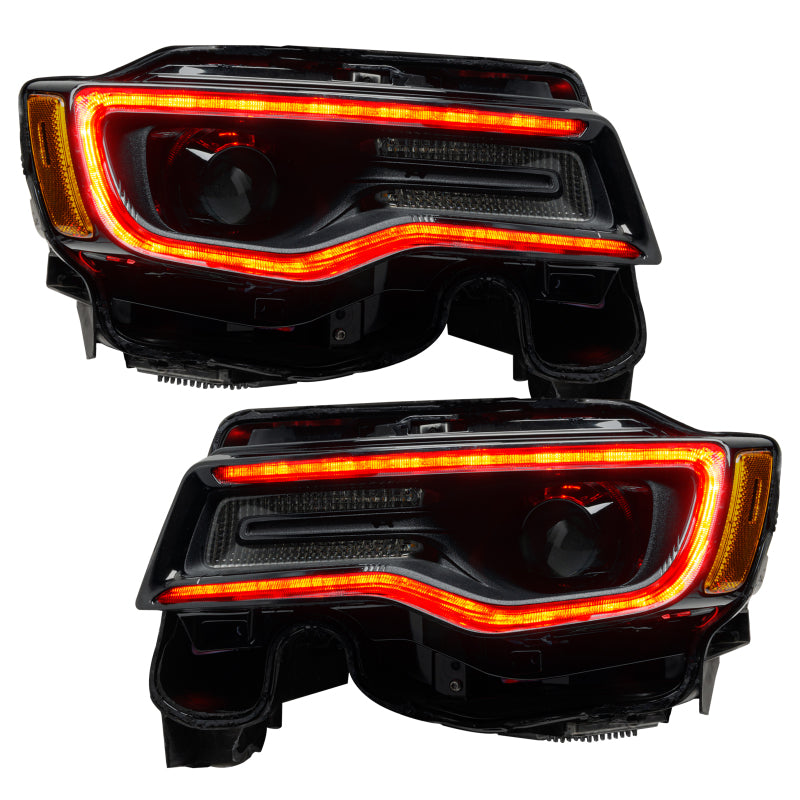 Oracle 14-21 Jeep Grand Cherokee Dynamic Headlight DRL Upgrade Kit - ColorSHIFT - Dynamic - DTX Performance