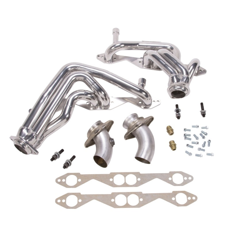 BBK 93-96 Chevrolet Impala SS Shorty Tuned Length Exhaust Headers - 1-5/8 Silver Ceramic - DTX Performance