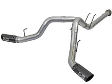 Load image into Gallery viewer, aFe Large Bore-HD 4in 409 Stainless Steel DPF-Back Exhaust w/Black Tip 2017 Ford Diesel V8 6.7L (td) - DTX Performance