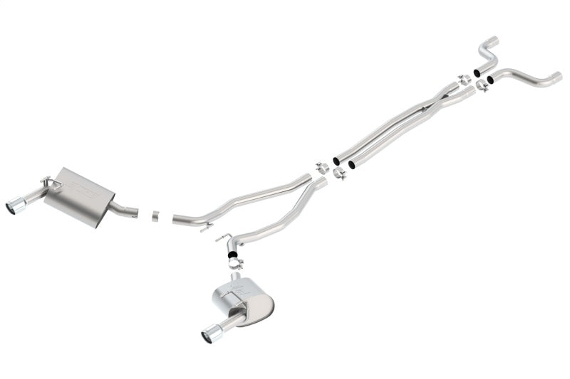 Borla 14-15 Camaro 3.6L V6 Single Split Rear Exit Touring Catback Exhaust - DTX Performance