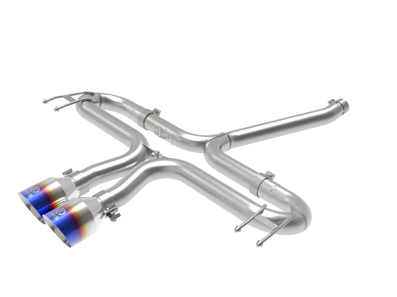 aFe Takeda 2-1/2in 304 SS Axle-Back Exhaust w/Blue Flame Tips 17-20 Honda Civic Sport L4-1.5L (t) - DTX Performance