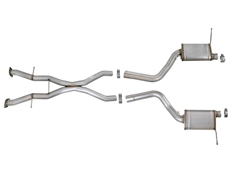 aFe MACHForce XP 12-17 Jeep Grand Cherokee WK2 SRT8 V8-6.4L 304SS Cat-Back Exhaust w/o Resonator - DTX Performance