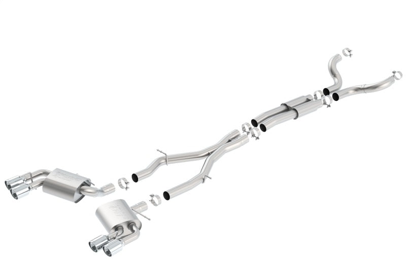 Borla 16-17 Camaro SS 6.2L Dual Tip Dual Split Rear Exit Dual Mode Catback Exhaust (NPP) - DTX Performance