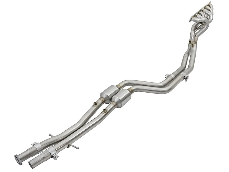 aFe Twisted Steel Long Tube Headers w/ Mid Pipes (Catted) 96-99 BMW M3 L6-3.2L S52 - DTX Performance