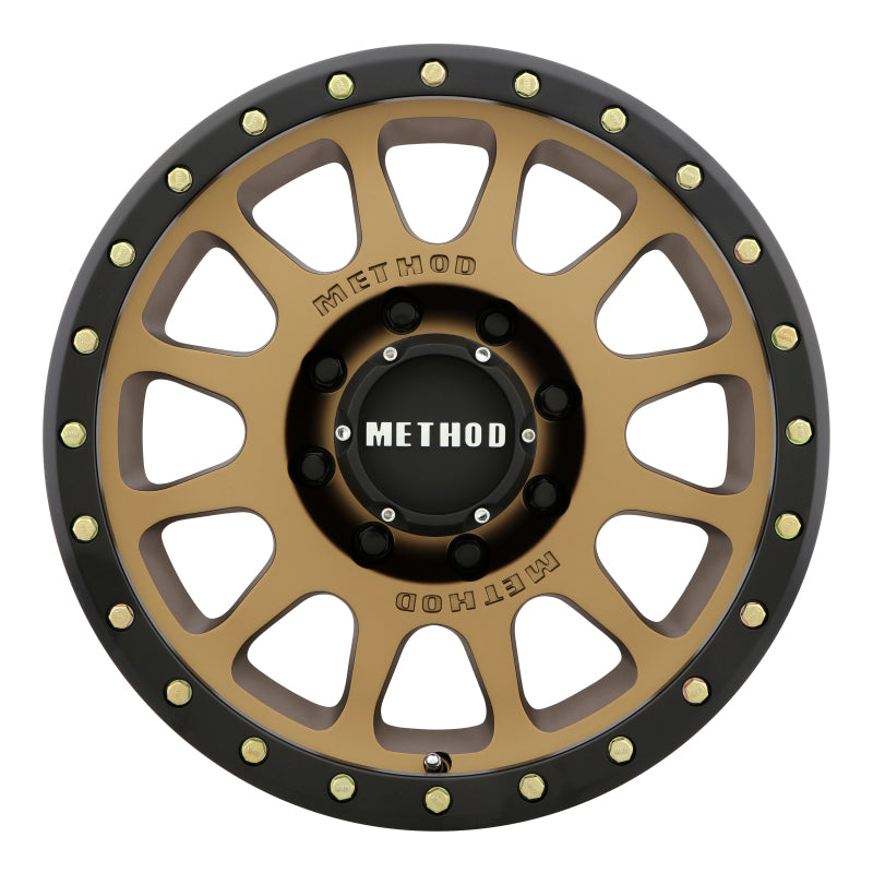 Method MR305 NV 20x10 -18mm Offset 8x6.5 130.81mm CB Method Bronze/Black Street Loc Wheel - DTX Performance